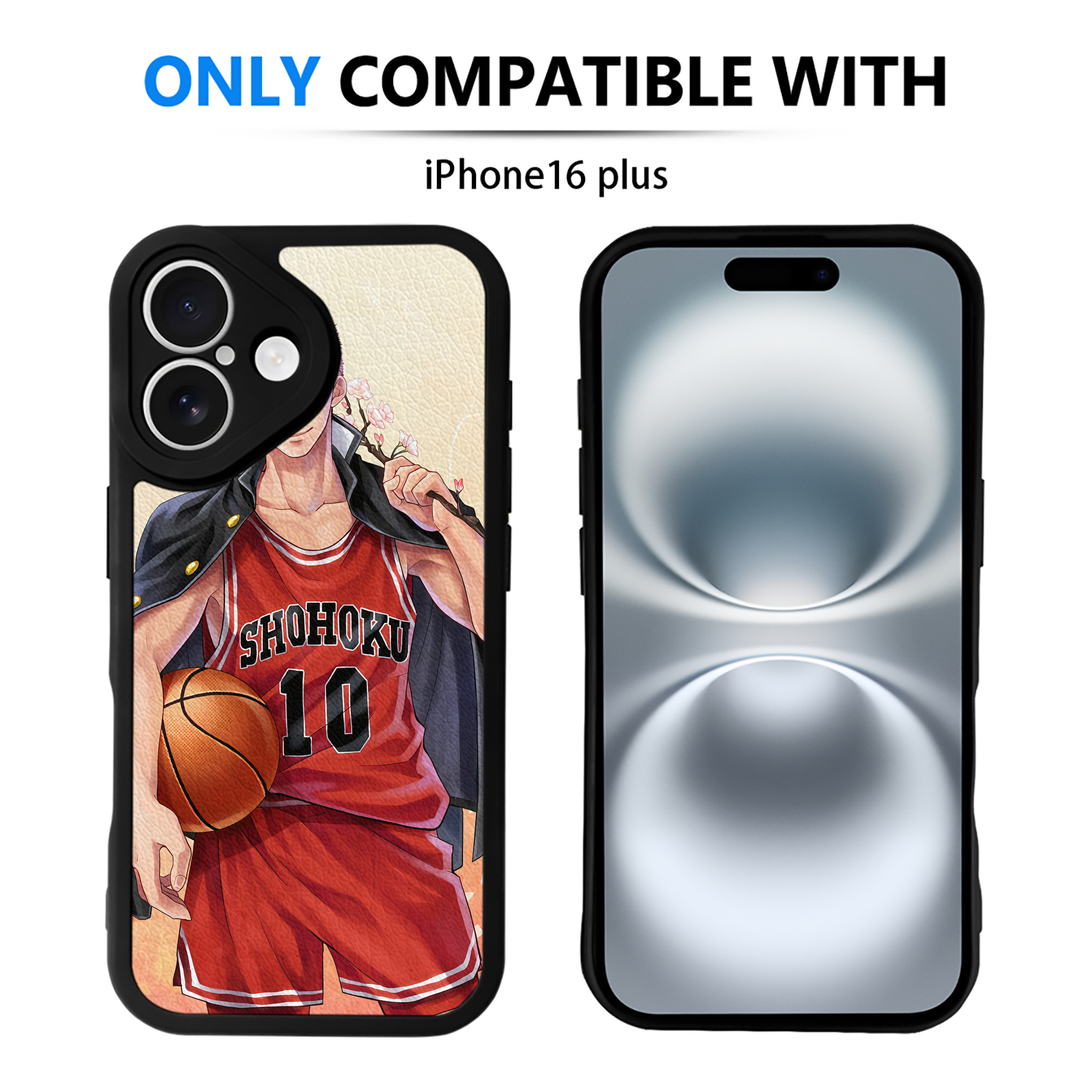 （画像用） SLAM DUNK／スラムダンク 【iPhone 16シリーズ対応】シリコンスマホケース（レザー調） 材質：シリコン